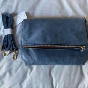 Denim blue crossbody bag